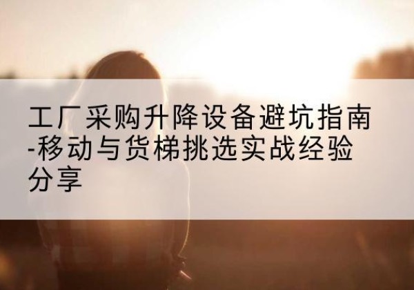 霍邱移动式升降机怎么选-工厂采购升降设备避坑指南-移动与货梯挑选实战经验分享